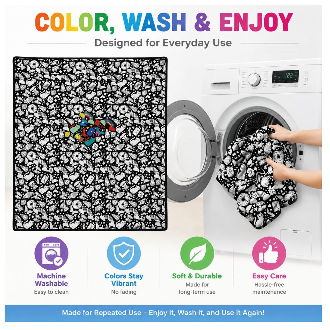 Blanket for Coloring & Relaxation