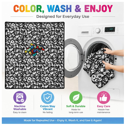 Blanket for Coloring & Relaxation