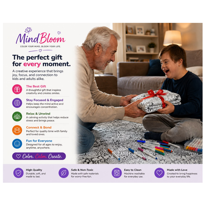 Blanket for Coloring & Relaxation