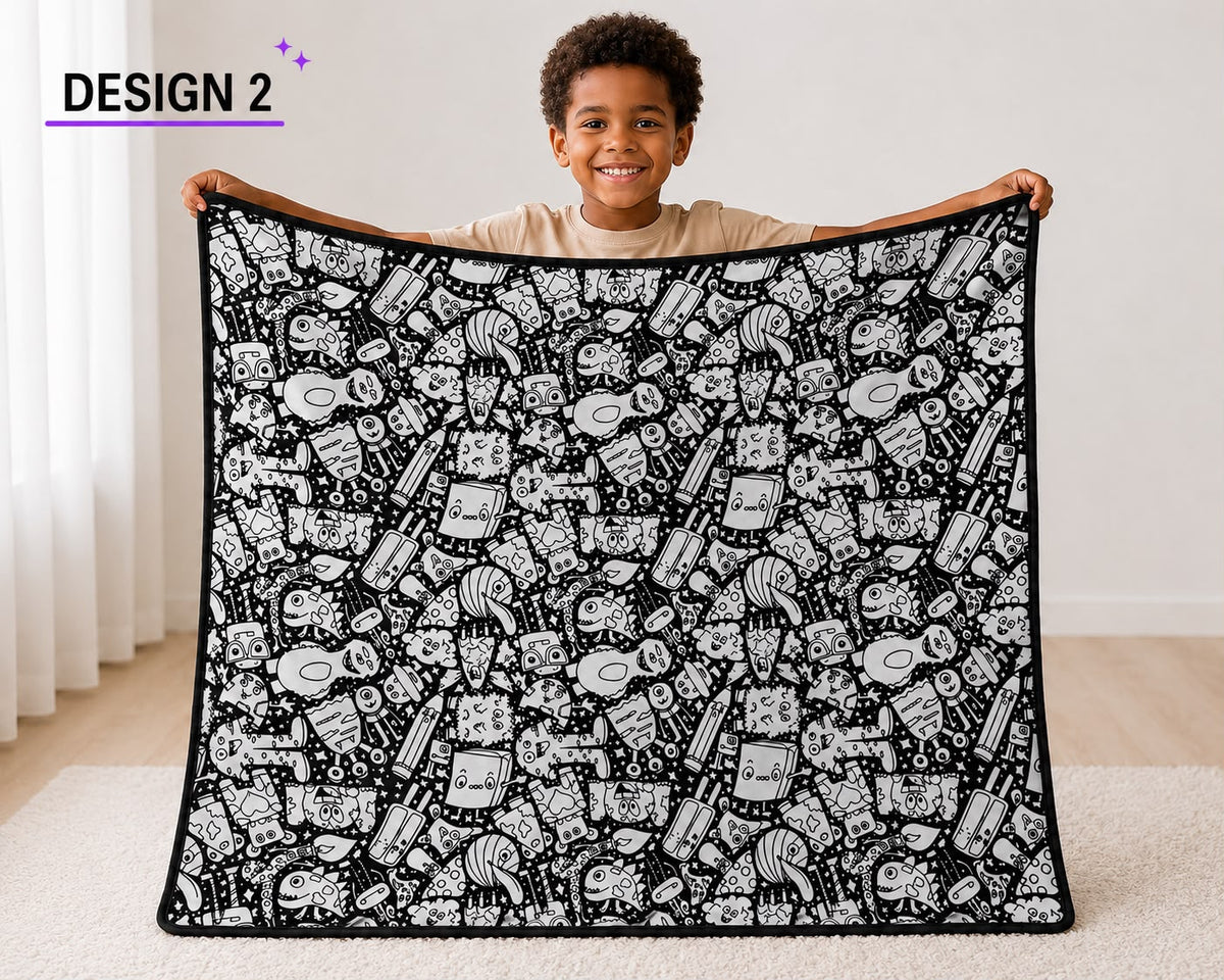 Blanket for Coloring & Relaxation